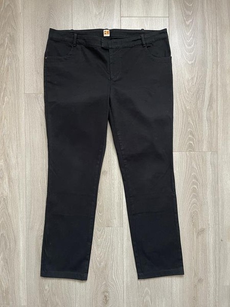 Women Hugo Boss Trousers Black Cotton XL