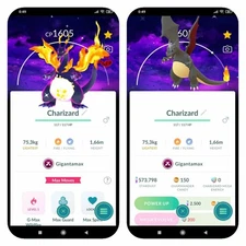 Pokemon Shiny Gigantamax Charizard -Dark Skies Background (Pls read description)