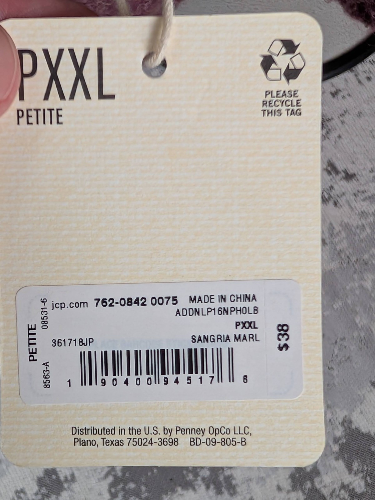 A.N.A Women's Petite 2XL Sangria Soft Knit Long Sleeve Pullover Sweater NWT $38