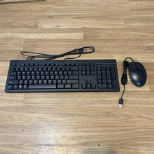 HP Wired Keyboard TPA-L001K  Mouse Model TPA-L001M Black New in Box