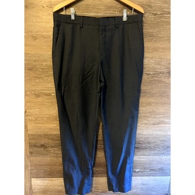 Express Men Trousers Pants Gray Woll NEW Size W34/32L 