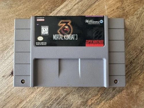 Mortal Kombat 3 Super Nintendo SNES Video Game Cartridge Tested USA