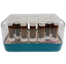 Vintage Clairol Kindness Hot Rollers Velour 19 Rollers - Tested Works. No Clips