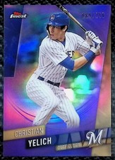 2019 Topps Finest #42 Purple Refractor #89/250 - Christian Yelich - Brewers