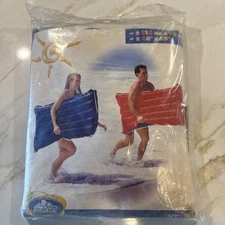 Vtg Intex The Wet Set 45” x 29” Blue/Red 59194 Floaty Floating Mat