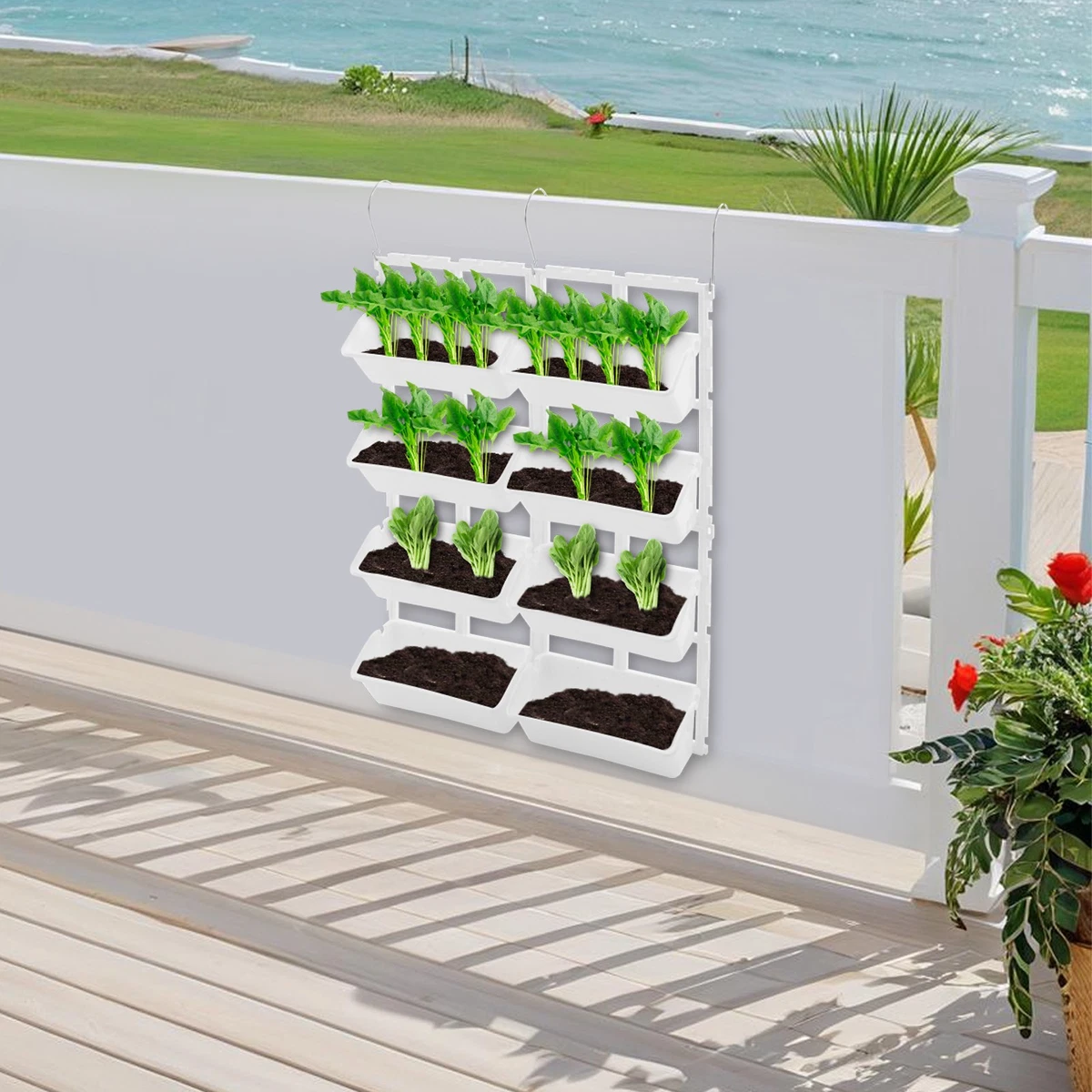 Grow Bags, Sacchi Per Piante Da Giardino 5 10 Galloni/40L Tessuto Non Tessuto Traspirante Con Maniglie 86136273