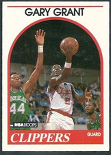 1989-90 NBA HOOPS - ROOKIE Trading Card #274 🏀 GARY GRANT, Los Angeles Clippers