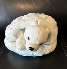 Wild Republic Polar Bear in Igloo Stuffed Animal Plush EUC