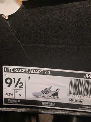 adidas Lite Racer Adapt 7.0 Men s Slip-On Low Top Sneakers White/Black