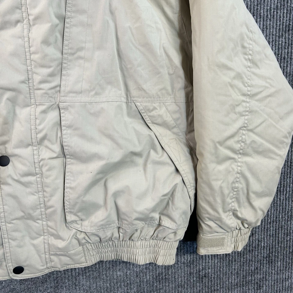 Northwest Territory Invierno Hombre’s XL Chaqueta Aislada Con Capucha Cremallera Beige Foto 4 de 4