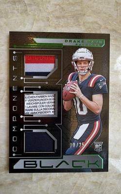 🔥🔥DRAKE MAYE /25🔥🔥ROOKIE 2024 Panini Black - Components Emerald