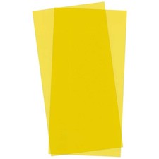 Evergreen Scale Models Yellow Transparent Sheet 6X12X.010 2 pc EVG9904 Plastic