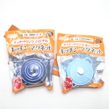 Le Creuset Miniature Kitchen Magnet Set Blue & Light Blue Japan Limited NEW