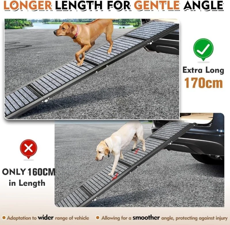 Extra Long 170cm Foldable Dog Ramps Large Dogs, Anti-Slip & Durable | 55% Off - Image 3 of 4