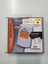 Sega Dreamcast Performance Mega Memory Card With Case
