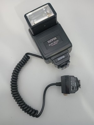 SUNPAK AUTO 30 DX THYRISTOR, EXT-06, CA-1D FOR CANON PHOTOGRAPHY CAMERA FLASH