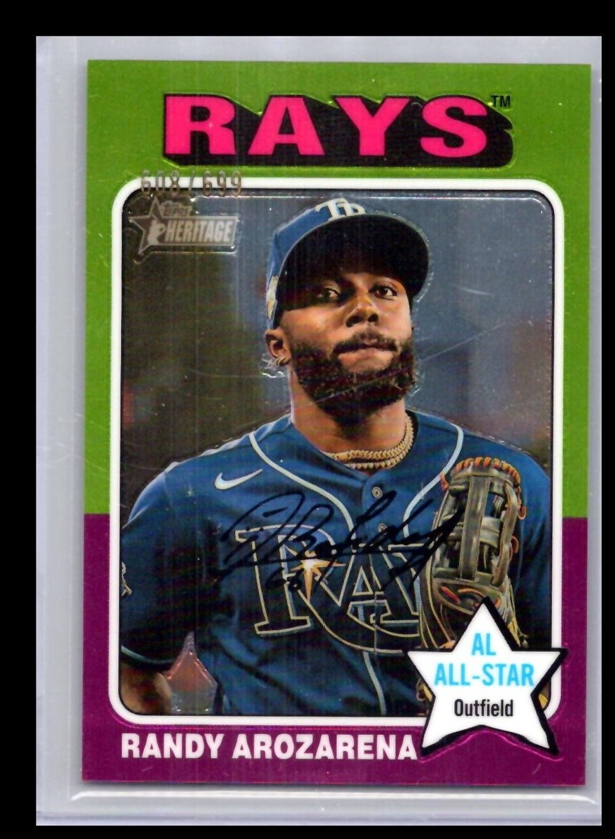 topps now アロサレーナ Randy Arozarena #549 2023 Topps Now #549 Randy Arozarena Red Parallel Card #d 9