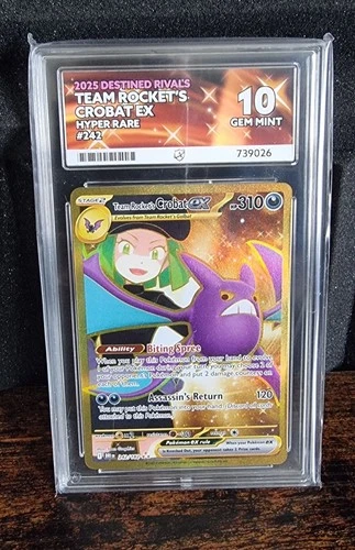 ACE 10 Team Rocket’s Crobat EX Hyper Rare #242 2025 Destined Rivals