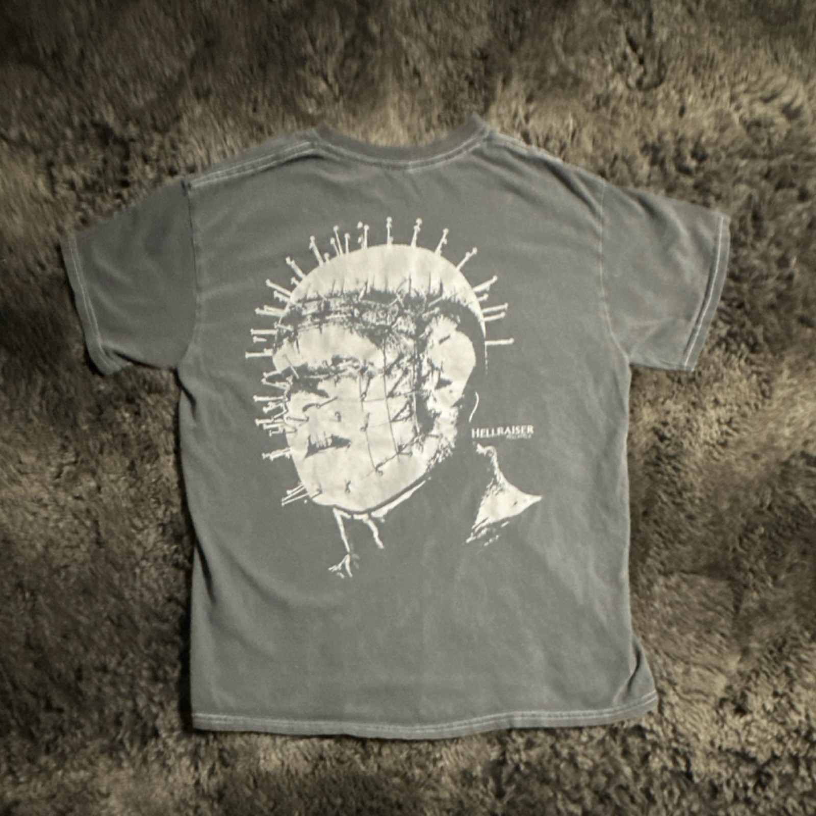 Hellraiser Hellworld Pinhead Graphic Print Gray M… - image 6