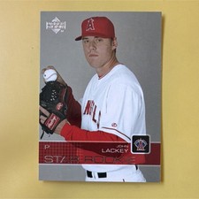 Upper Deck 2003 Star Rookie John Lackey #1 Los Angeles Angels Baseball Card. rookie card picture