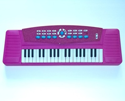 Portable Lightweight Electronic Sparkly Keyboard 15 Songs Piano & Guitar Mode