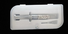 .999 Silver Shot in Glass Syringe Doctor  Nurse Novelty Gift Doc Bullions .25oz 1.75 per troy oz