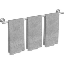 Elegant Brushed Nickel Towel Bar - 30-Inch Stainless Steel Wall Mount