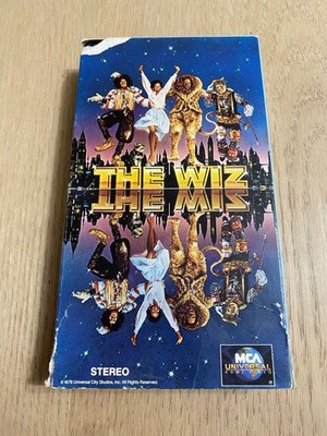 The Wiz VHS 1986 Musical Diana Ross Michael Jackson Richard Pryor MCA Video