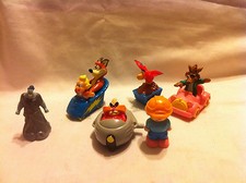 Six Misc Figures- Construction worker, Red Bird