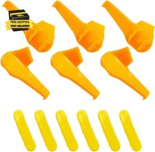 12pcs Car Tire Changer Plastic Insert, Tyre Changer Machine Guard Wheel Rim Edge