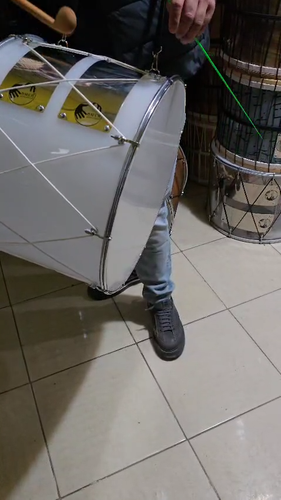Original ÖMER Davul Schlagzeug Ersatzfell für Rechts + Links 51 cm. - Video 1 of 1
