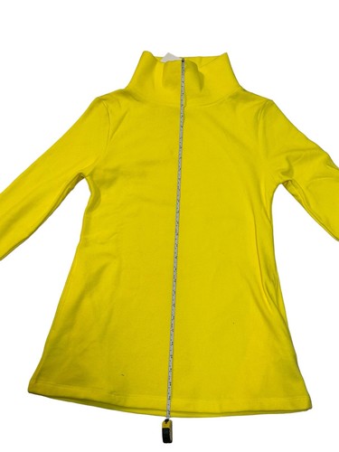 Dudley Stephens Cobble Hill Turtleneck Tunic High Collar SUNSHINE Yellow $158 XS - Picture 13 of 16