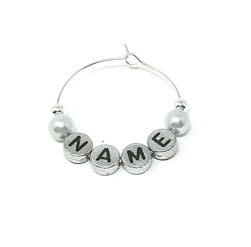 Personalised Name Wine Glass Charms Birthdays Weddings Hen Parties Christmas - Picture 22 of 42
