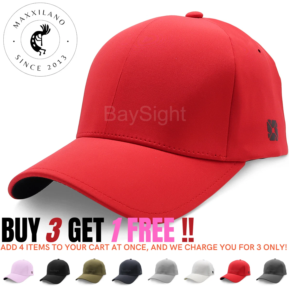 Baseball Cap Fitted Hats Flexible Fit Ballcaps Seamless Men Women