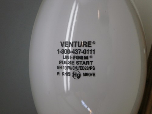 Venture MH100W/C/U/ED28/PS 100W Pulse Start Metal Halide Lamp Light Bulb MOGUL - Picture 3 of 4