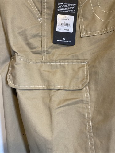 True Religion Khaki Cargo Pants - Men's Size 38 Retail Price Is $159 - Picture 4 of 15