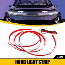 Fits For Ford F-150 F150 71'' Scan Start Up Dynamic Car LED Hood Strip Light DRL