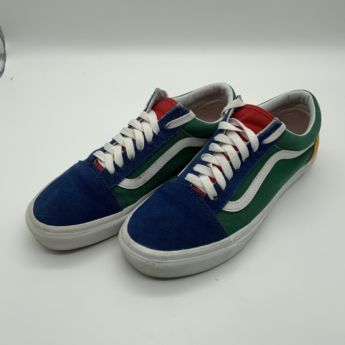 Vans Old Skool Yacht Club Blue Yellow Red Green Skate Shoes