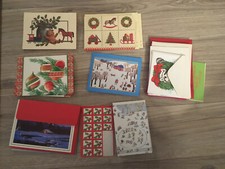 Christmas Cards Set Of 90 Including Leanin Tree, Artis