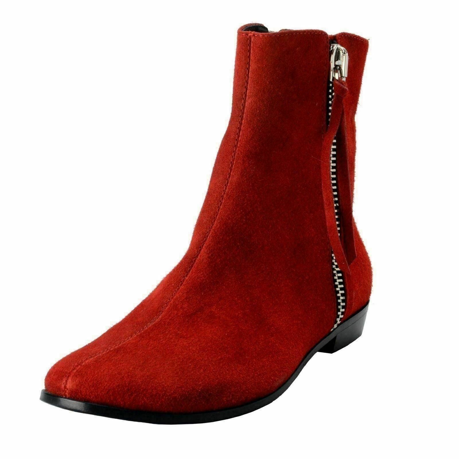 Мужские красные замшевые ботильоны Giuseppe Zanotti Homme, размер US 9, размер IT 42