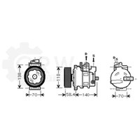 Prasco Kompressor Klimaanlage Passend FüR Audi A4 8E2 B6 8EC B7 8E5 8ED