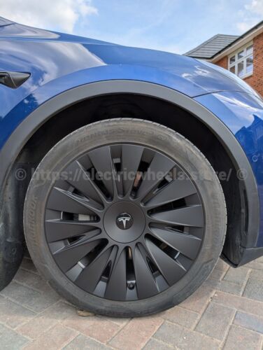 BLADE Tesla Model Y 4 x 19" Wheel Covers Included Logo! Fast UK Delivery HUB CAP - Picture 2 of 26