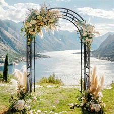 Heavy Duty Metal Garden Arch Arbor Trellis Outdoor Wedding Ceremony Arches Frame