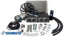 Universal Underdash Ac Kit 404 - 12v Chrome Evaporator Heat Cool 2a-v Belt