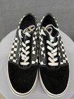 Vans Old Skool Shoes Youth 6.5 Checkerboard Black White Lace Up Canvas Suede