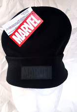 Marvel Black Subtle Logo Winter Knit Cap Hat NOS New OSFM