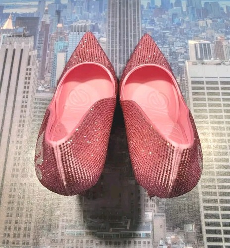 Aldo x Barbie Malibu Pump Stiletto Heel Rhinestone Pink Womens Size 6.5 New - Picture 4 of 15