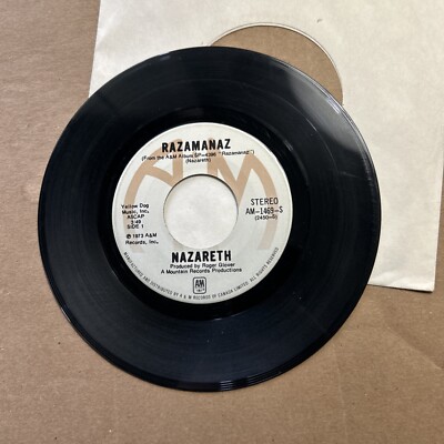 Nazareth Bad Bad Boy/Razamanaz 1973 A&M Records 45