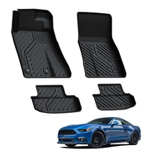 Floor Liners for Ford Mustang 2015-2026 Protection Anti-slip 1st & 2nd Row Mats