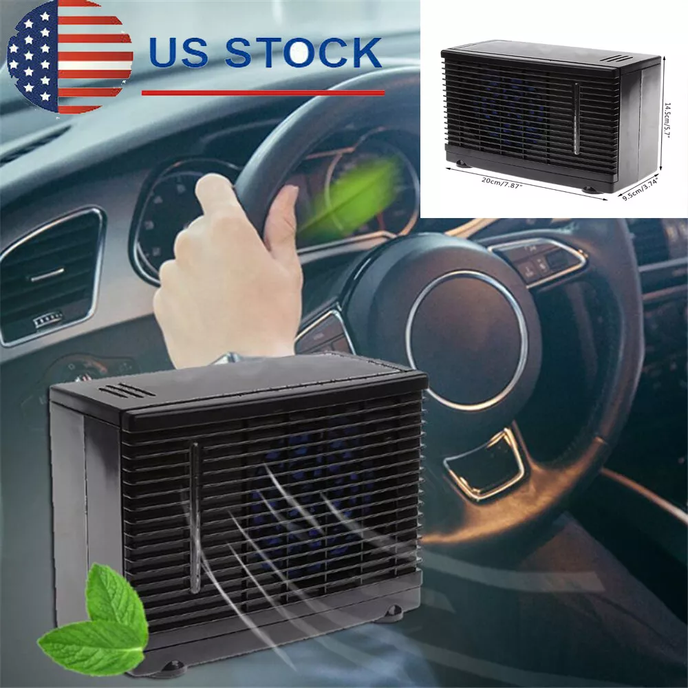 Portable 12V Auto Car Cooler Cooling Fan Water Ice Evaporative Air